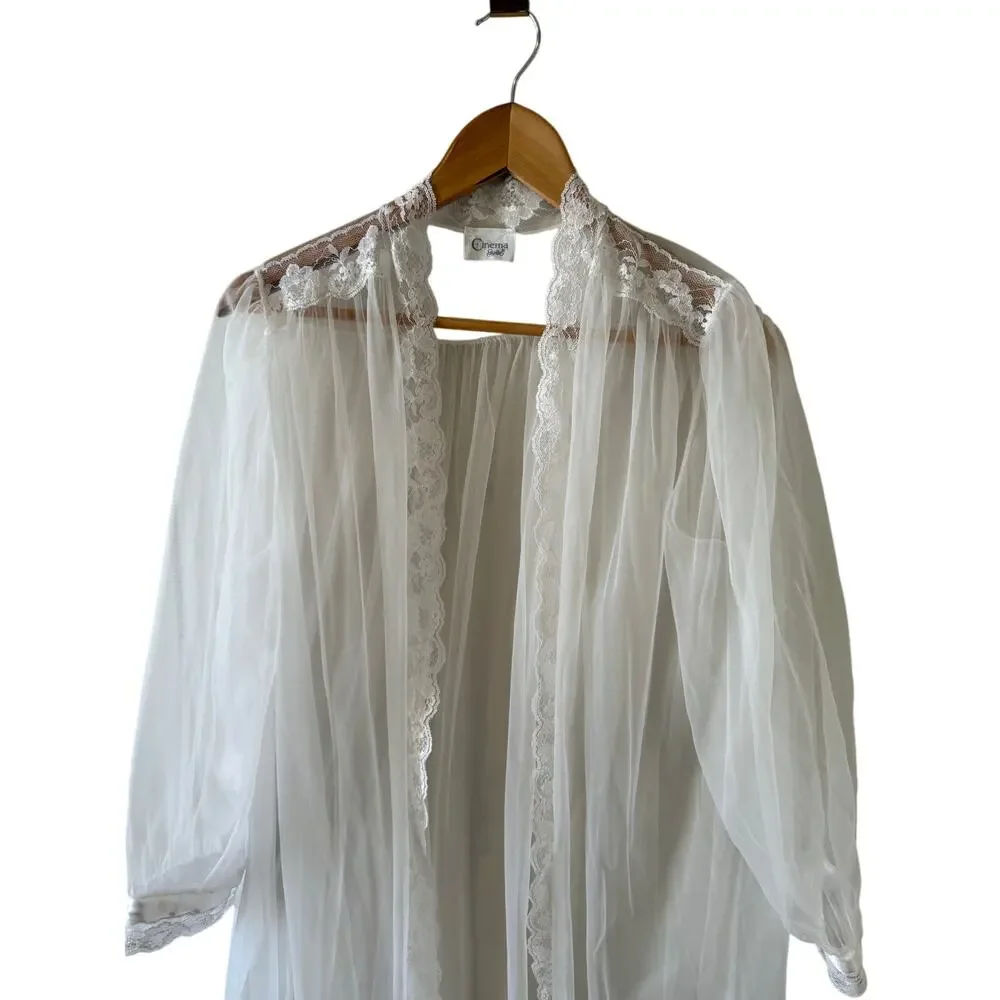 Vintage sheer white